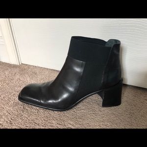 Vintage Leather Black Booties